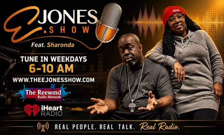 E Jones Show feat. Sharonda radio show artwork